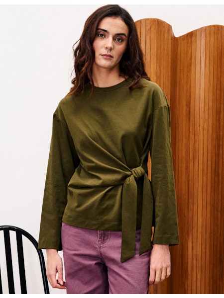 Orchis Top - Moss Green
