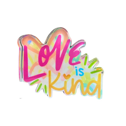 “Love is Kind” Acrylic Shelfie: Large