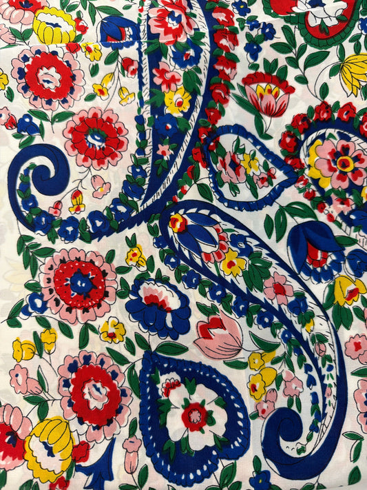 Paisley Scarf - White