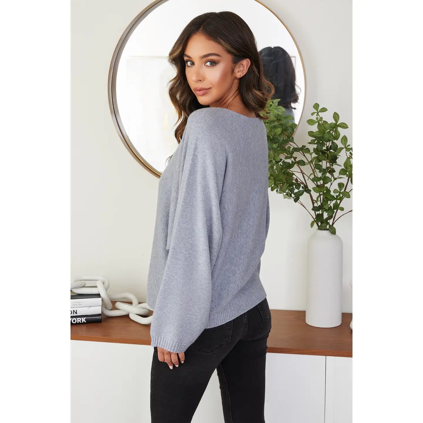 Boatneck Sweater - Grey