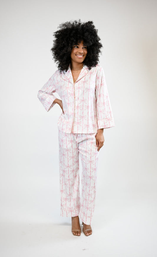 Saylor Long PJ Set - Ribbon