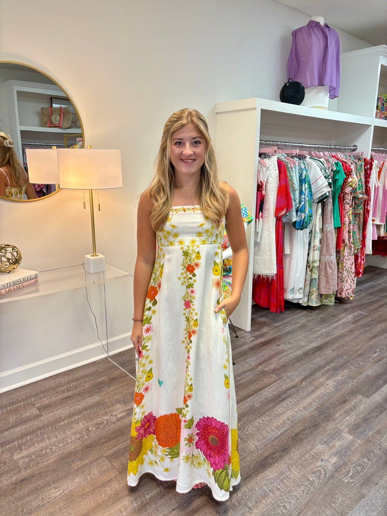 Annalisa Dress - Wildflower Ivory