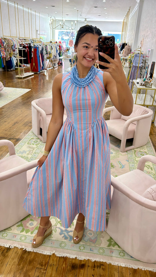 Nantucket Dress - Seaside Stripe