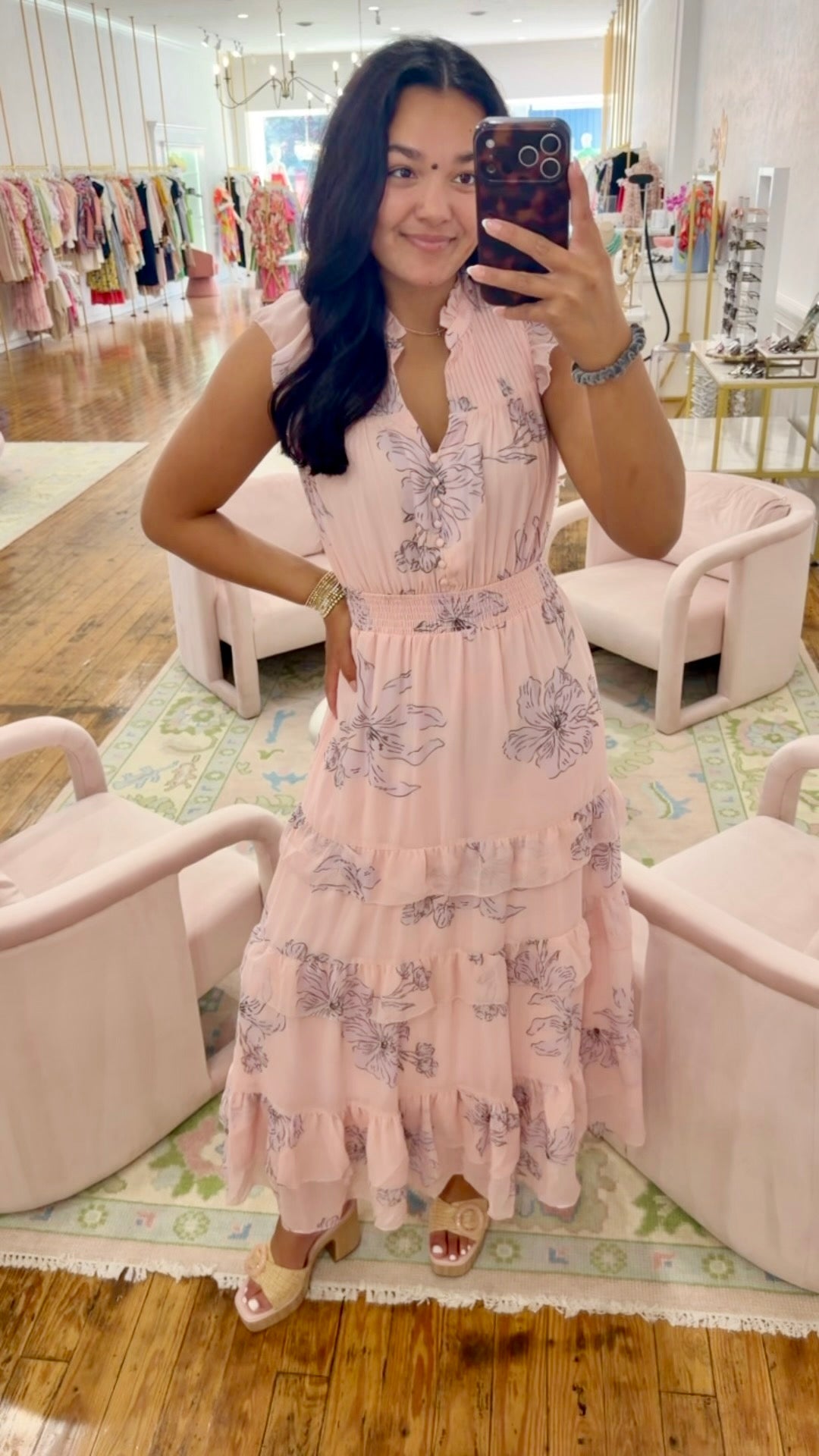 Hazel Maxi Dress - Blush Floral