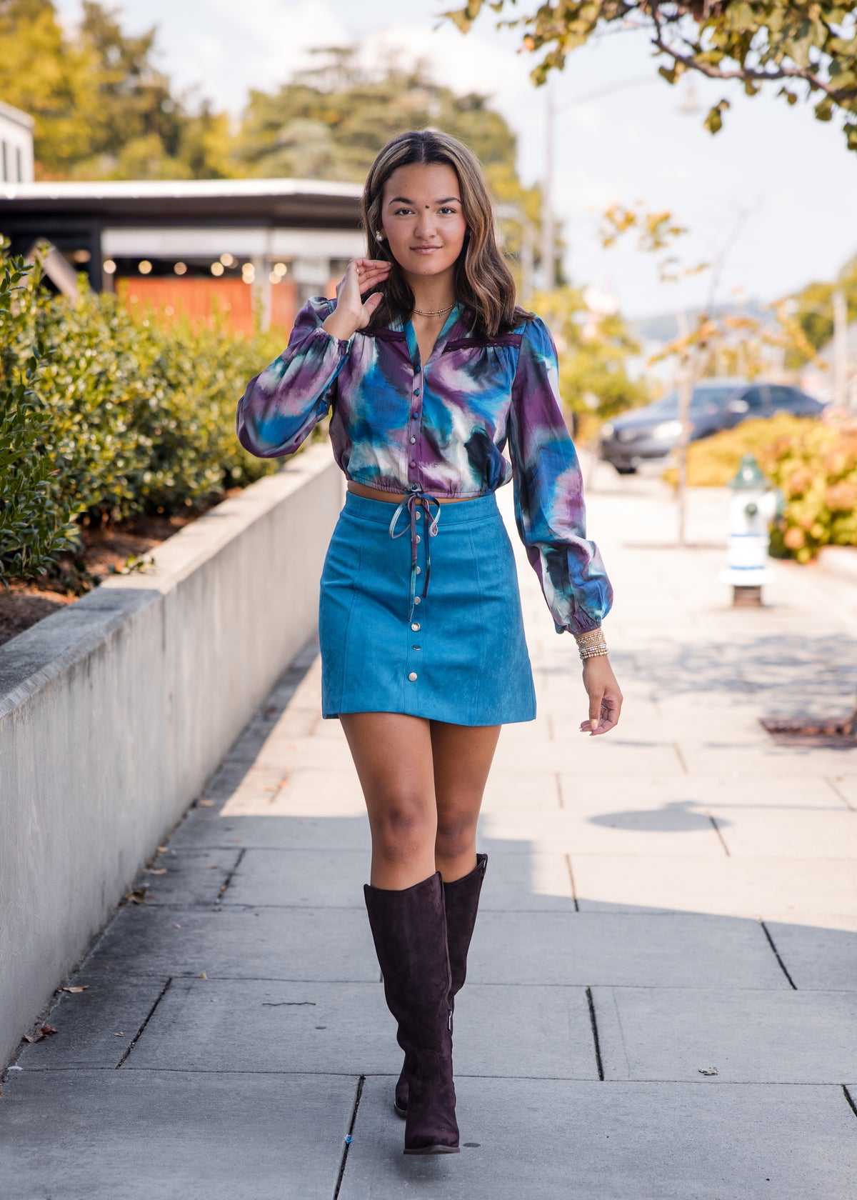 Carla Skirt - Teal