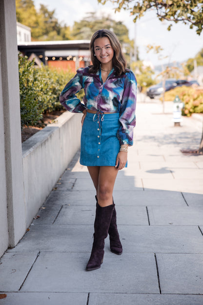Carla Skirt - Teal