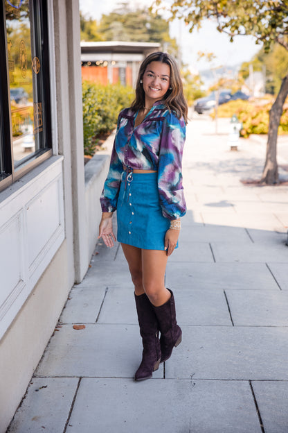 Carla Skirt - Teal