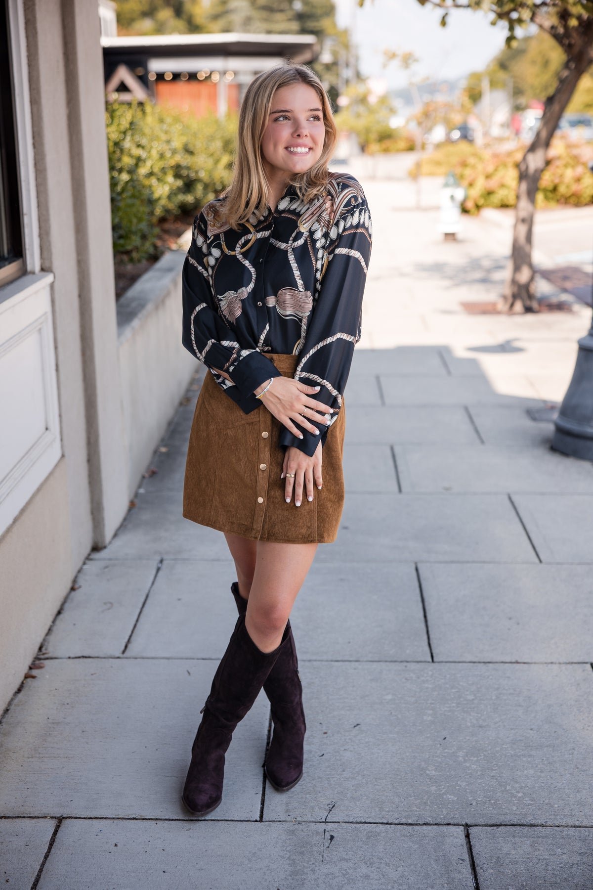 Scarlett Blouse - Navy Bridgehampton