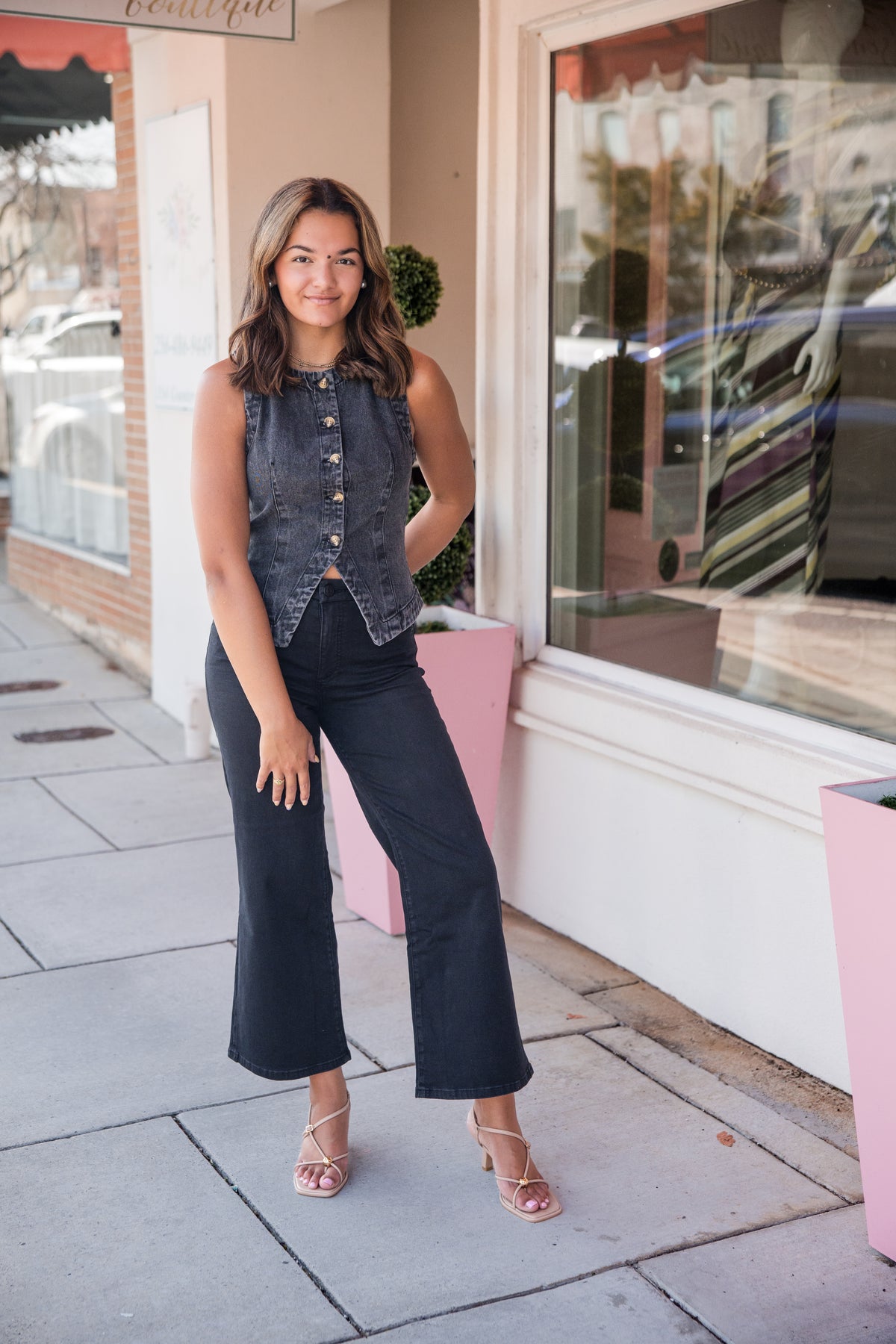 Ardel Denim Vest - Faded Black