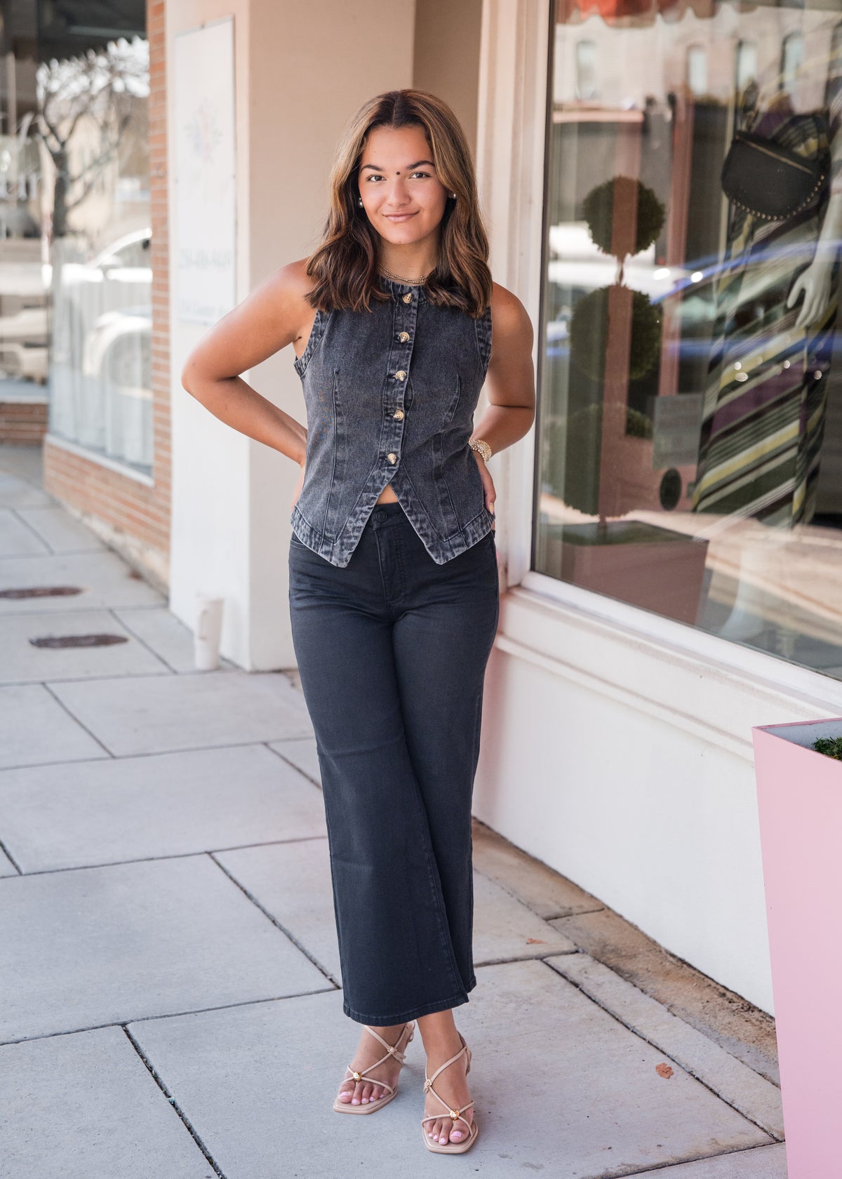 Ardel Denim Vest - Faded Black