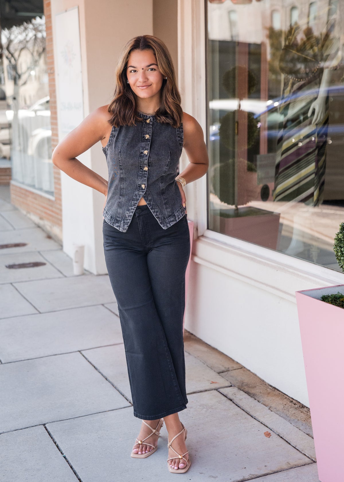 Ardel Denim Vest - Faded Black