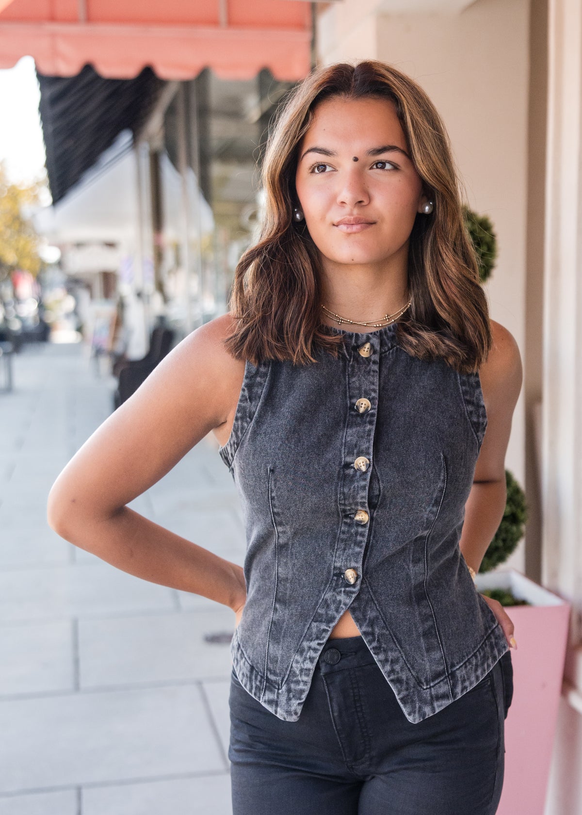 Ardel Denim Vest - Faded Black