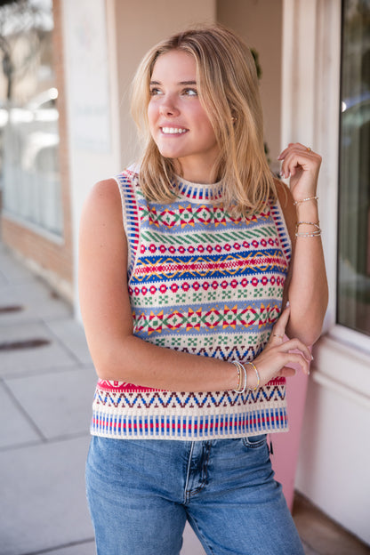 Alpine Sleeveless Sweater - Off White