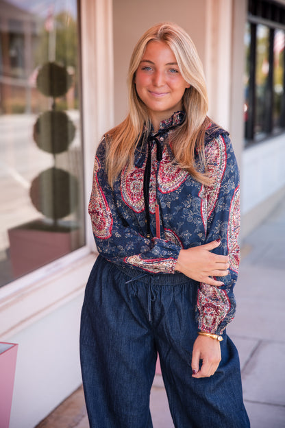Eloise Top - Twilight Paisley