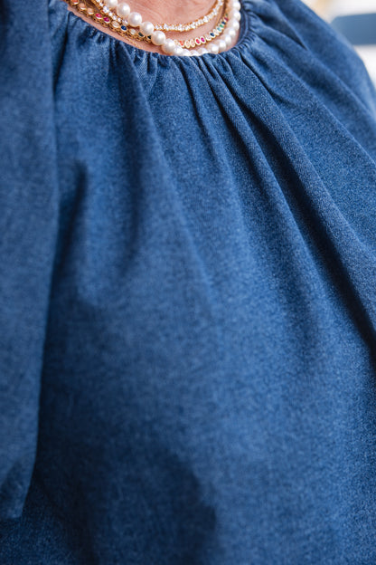 Mika Top - Blue Ridge Denim