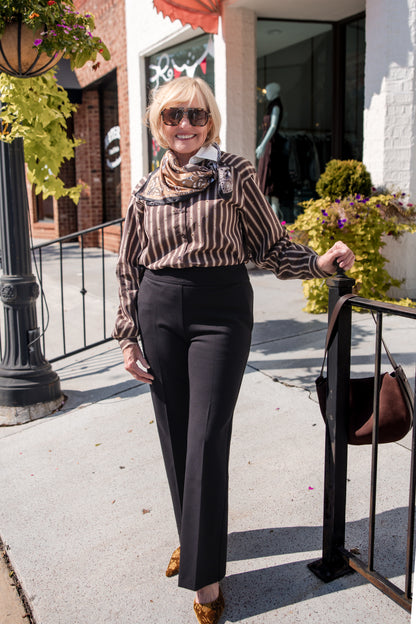 Stripe Stud Blouse