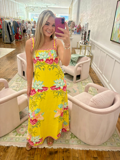 Annalisa Dress - Tropical Bamboo