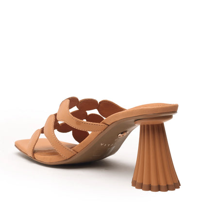 Jessica Heeled Sandal -  Tan