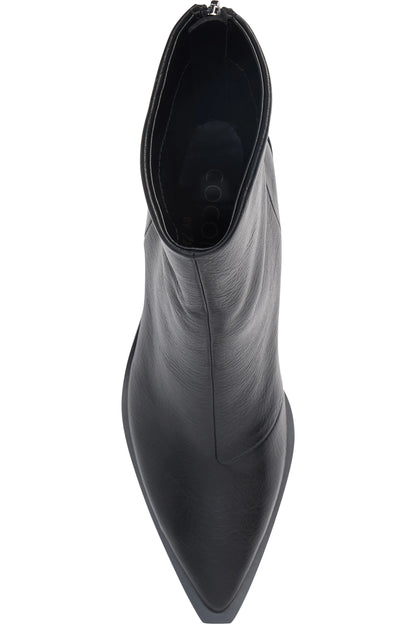Matteo Faux Leather Boot - Black