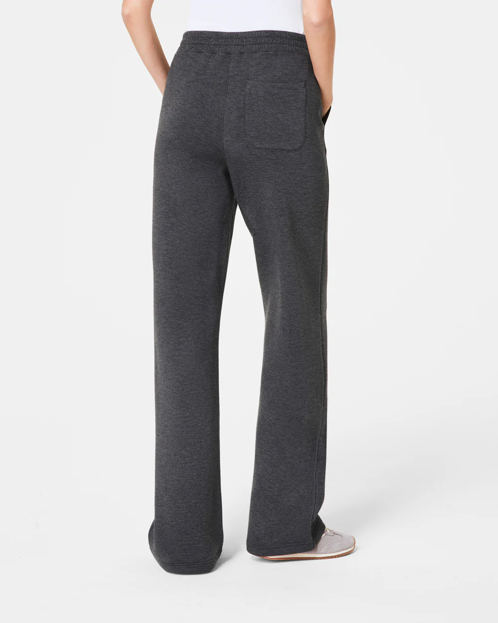 Spanx AirEssentials Brushed Straight Leg Pant - Dark Heather Grey