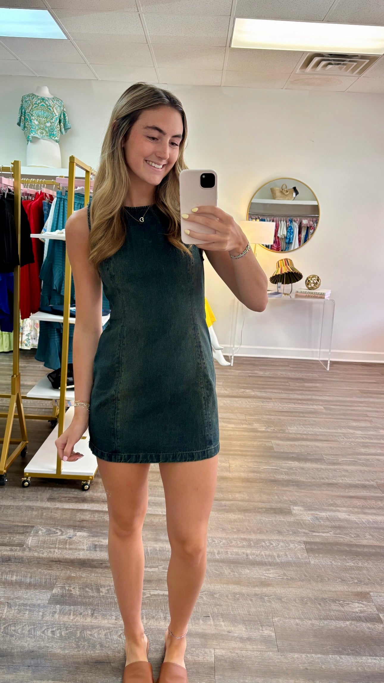 Free People Atlas Denim Mini Dress - Vintage Indigo