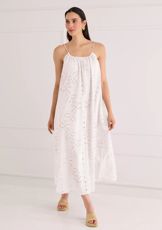 Adele Dress - White Lily Garden