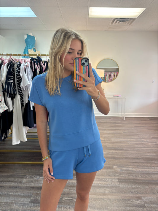 Spanx AirEssentials Crewneck Tee Shirt - Aster