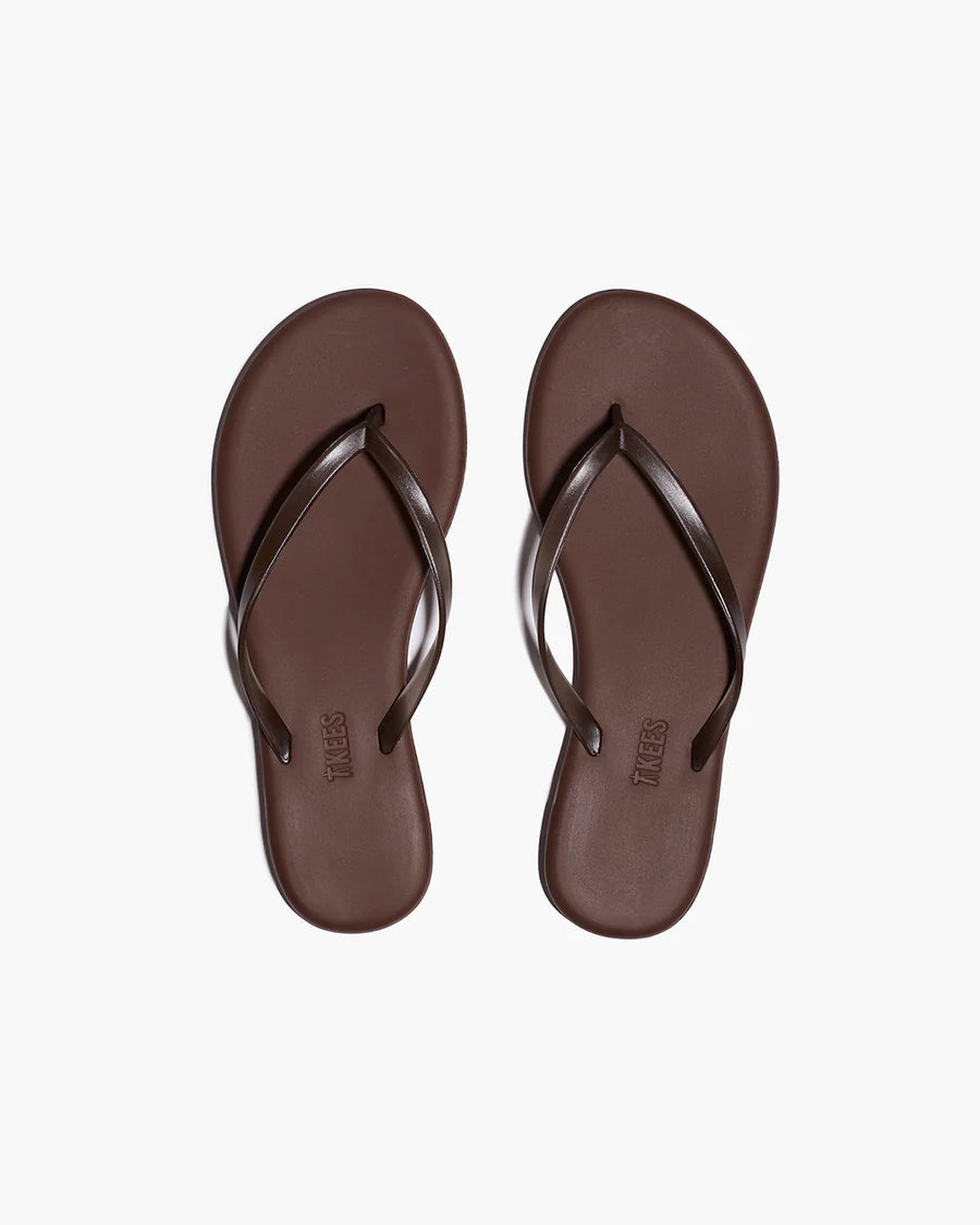 TKEES Aqua Lily Flip Flop - Brun