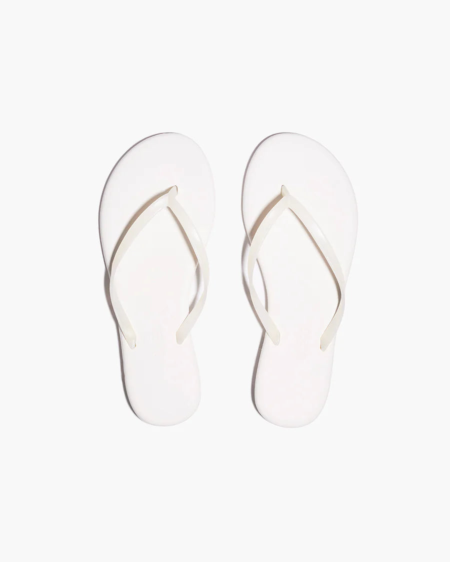 TKEES Aqua Lily Flip Flop - Coconut