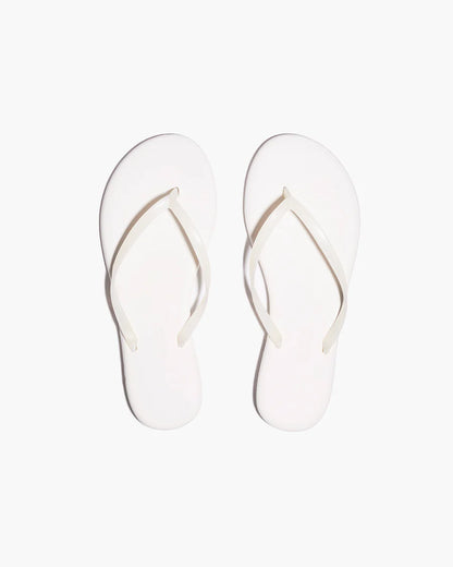 TKEES Aqua Lily Flip Flop - Coconut