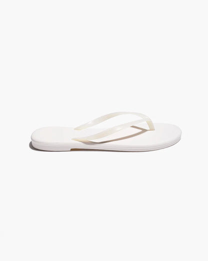 TKEES Aqua Lily Flip Flop - Coconut