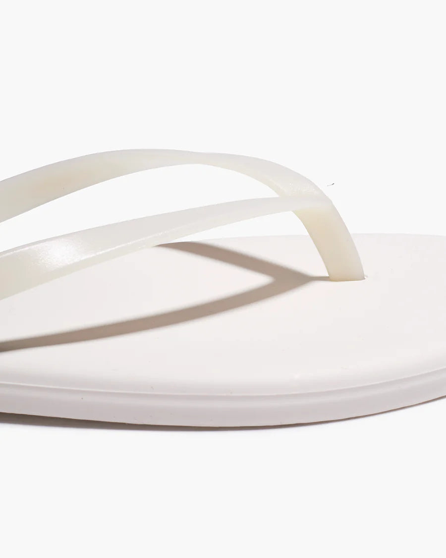 TKEES Aqua Lily Flip Flop - Coconut