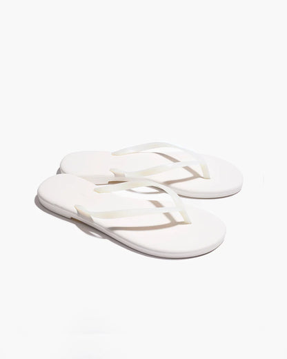TKEES Aqua Lily Flip Flop - Coconut