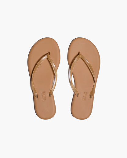 TKEES Aqua Lily Flip Flop - Sand