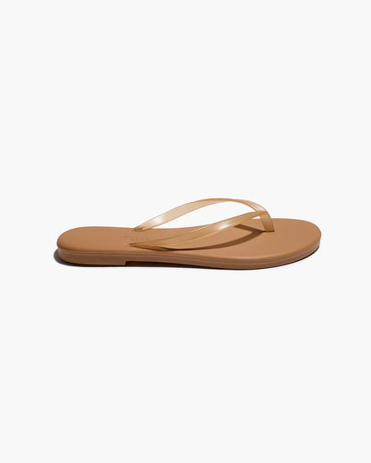 TKEES Aqua Lily Flip Flop - Sand