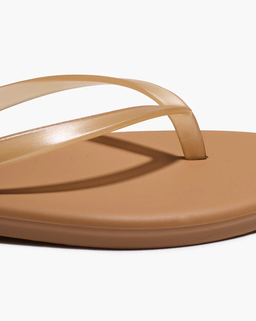 TKEES Aqua Lily Flip Flop - Sand