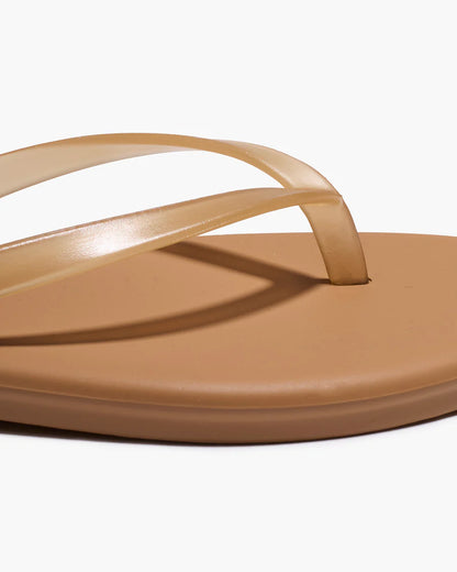 TKEES Aqua Lily Flip Flop - Sand