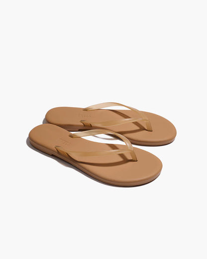 TKEES Aqua Lily Flip Flop - Sand