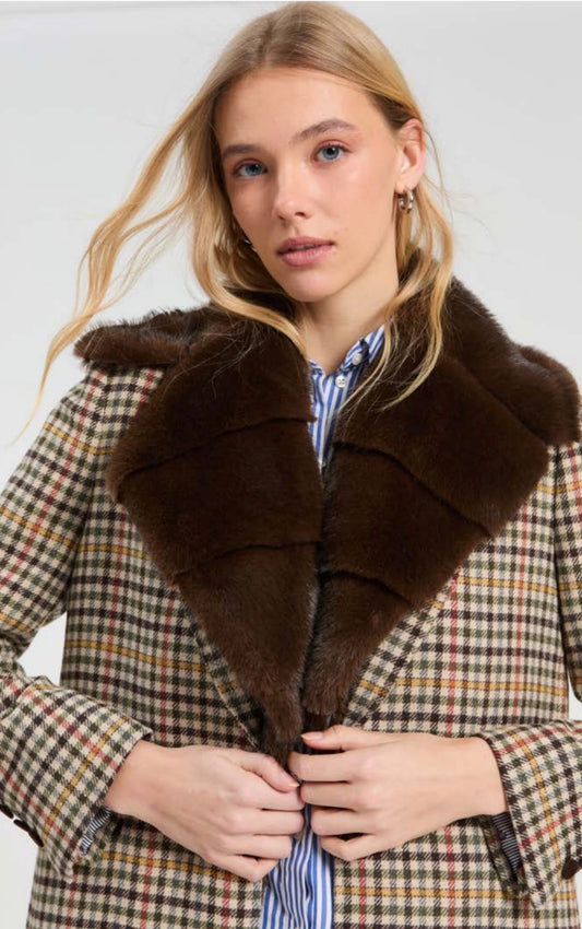 Fur Collar - Brown