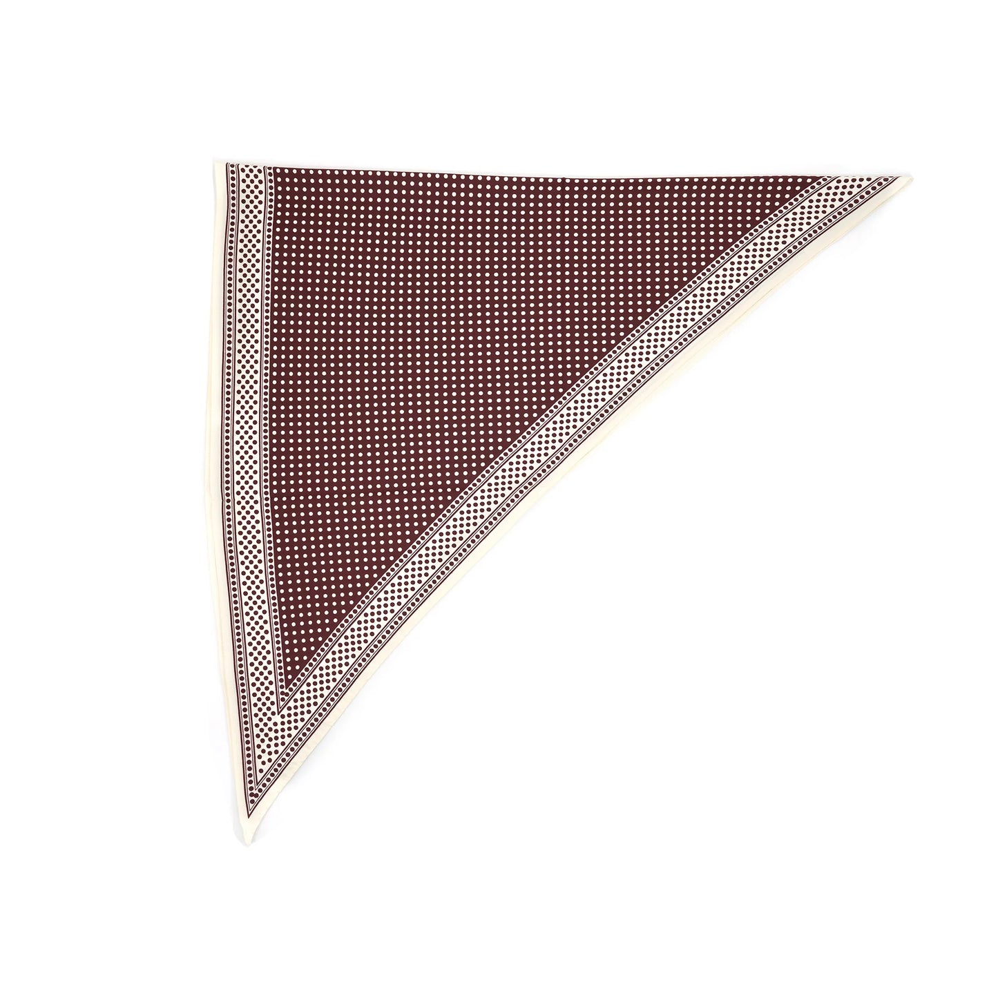 Monaco Dot Scarf - Burgundy