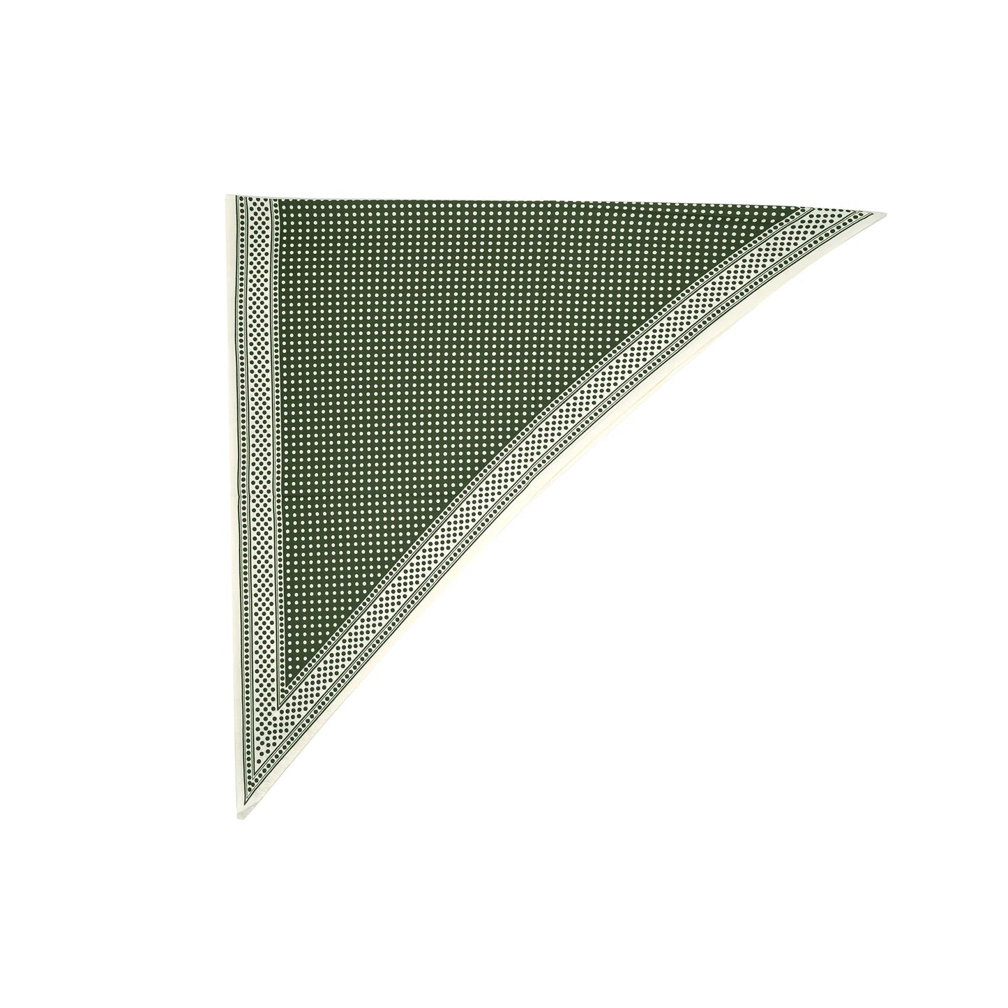 Monaco Dot Scarf - Olive