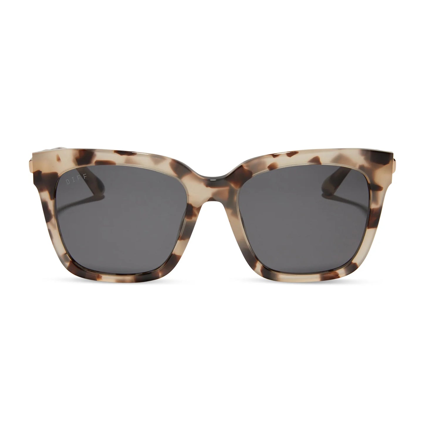 DIFF Eyewear Bella - Cream Tortoise Grey Sunglasses