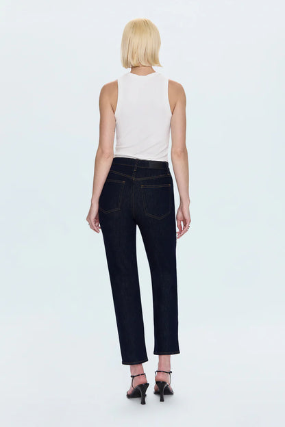 Bri High Rise Slim Straight Ankle Jean - Nightfall