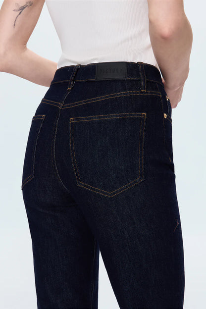 Bri High Rise Slim Straight Ankle Jean - Nightfall