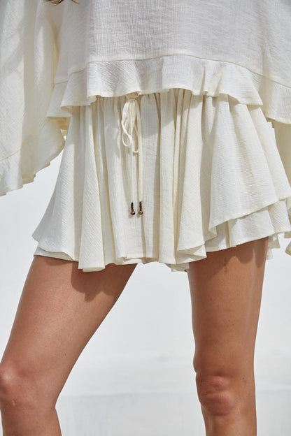 Hardey Layered Skort - Cream