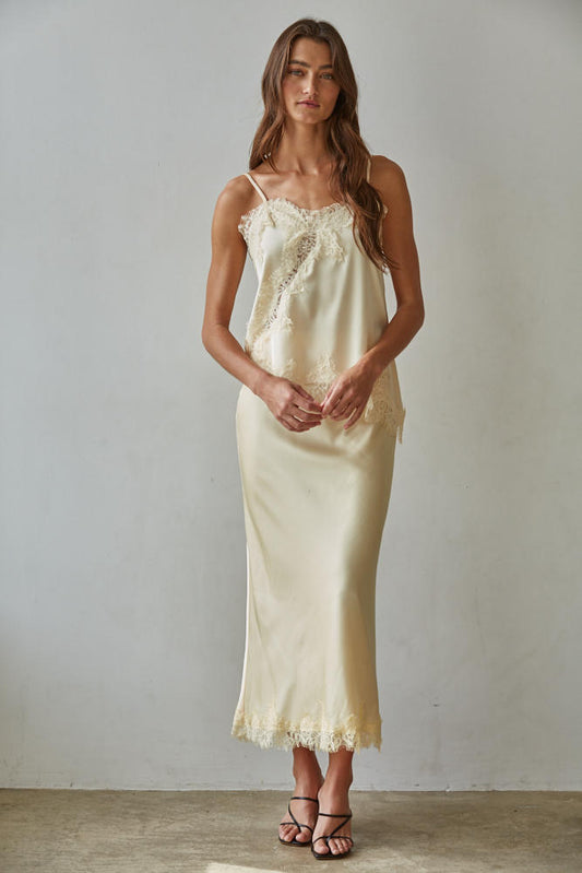 Ma Vie Skirt - Creamy Butter