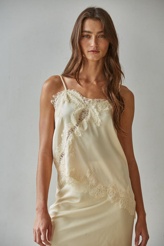 Ma Vie Cami Top - Creamy Butter