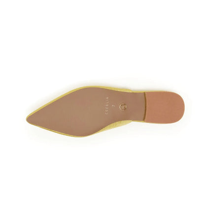 Beatrice Satin Mule - Green