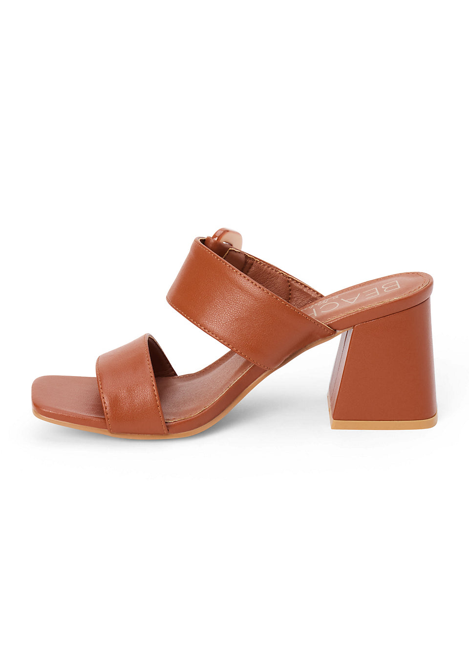 Sally Block Heel Sandal - Cognac