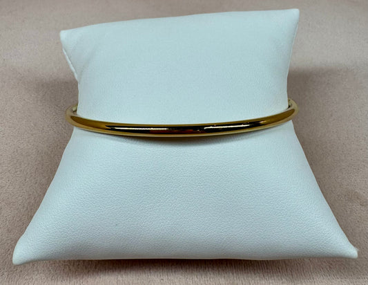 Round Bangle Bracelet - Gold